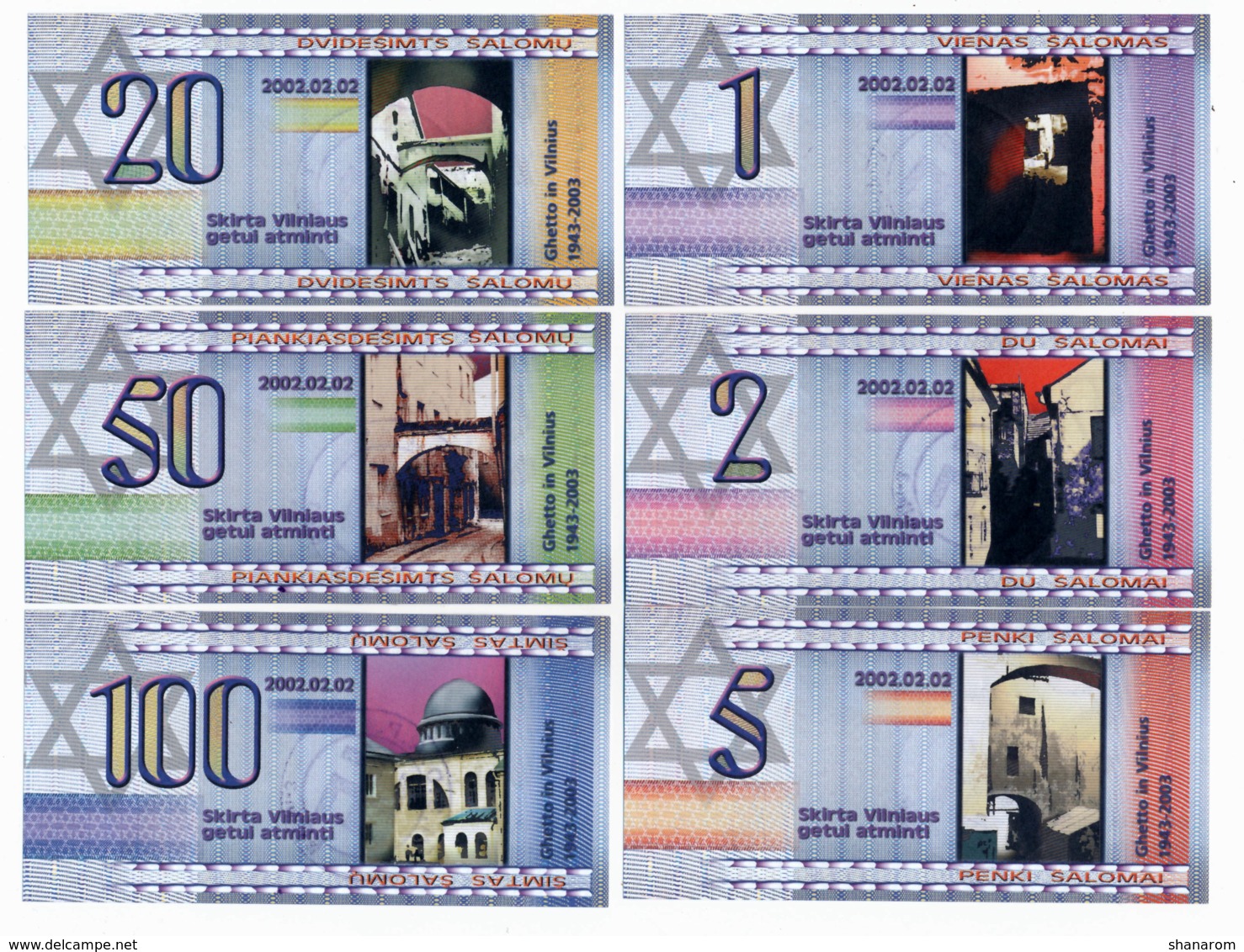 2002 // LIETUVOS // GHETTO IN VILNIUS // Six Notes // UNC - Lituania