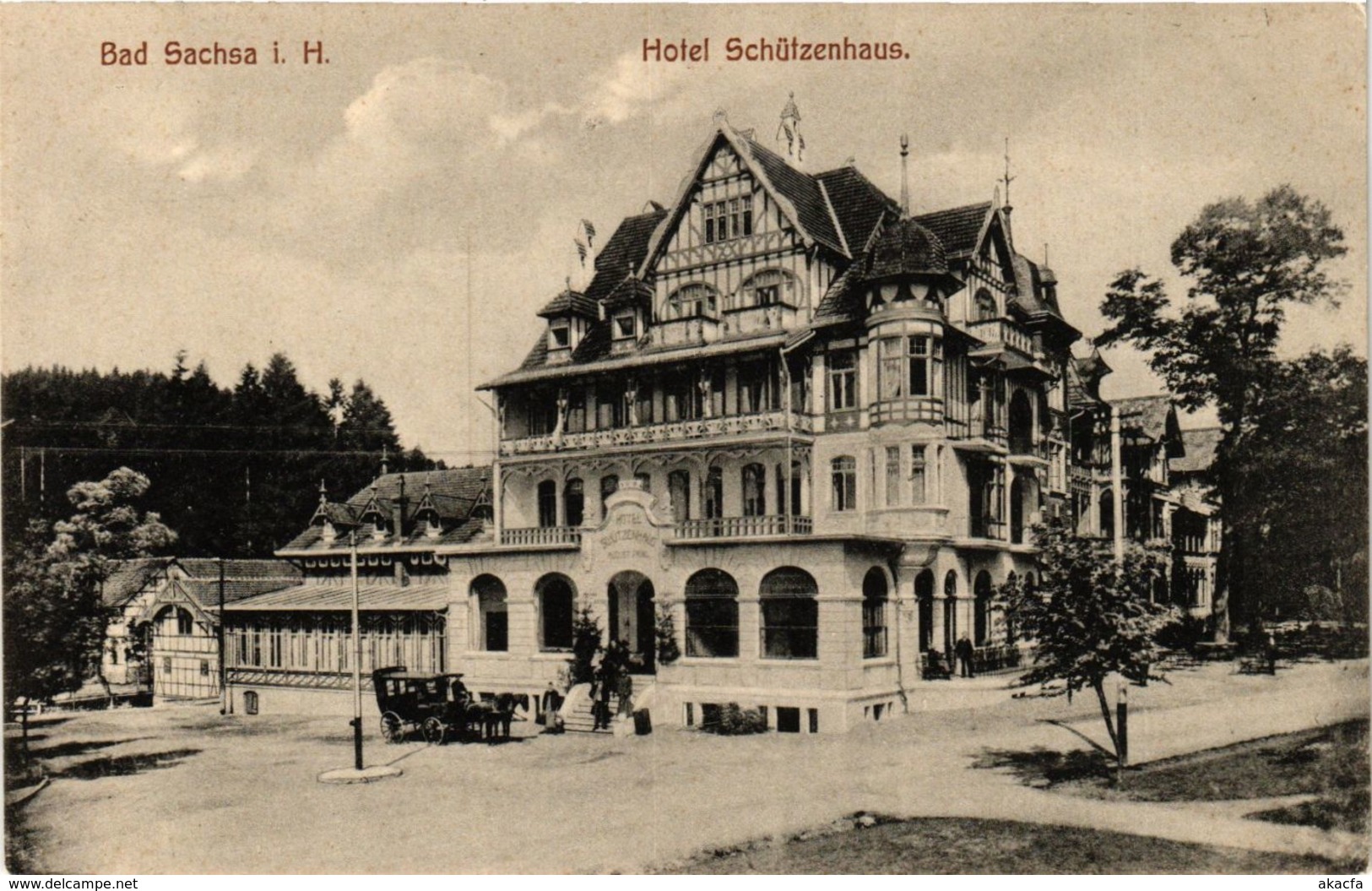 CPA AK Bad Sachsa Hotel Schutzenhaus GERMANY (955964) - Bad Sachsa