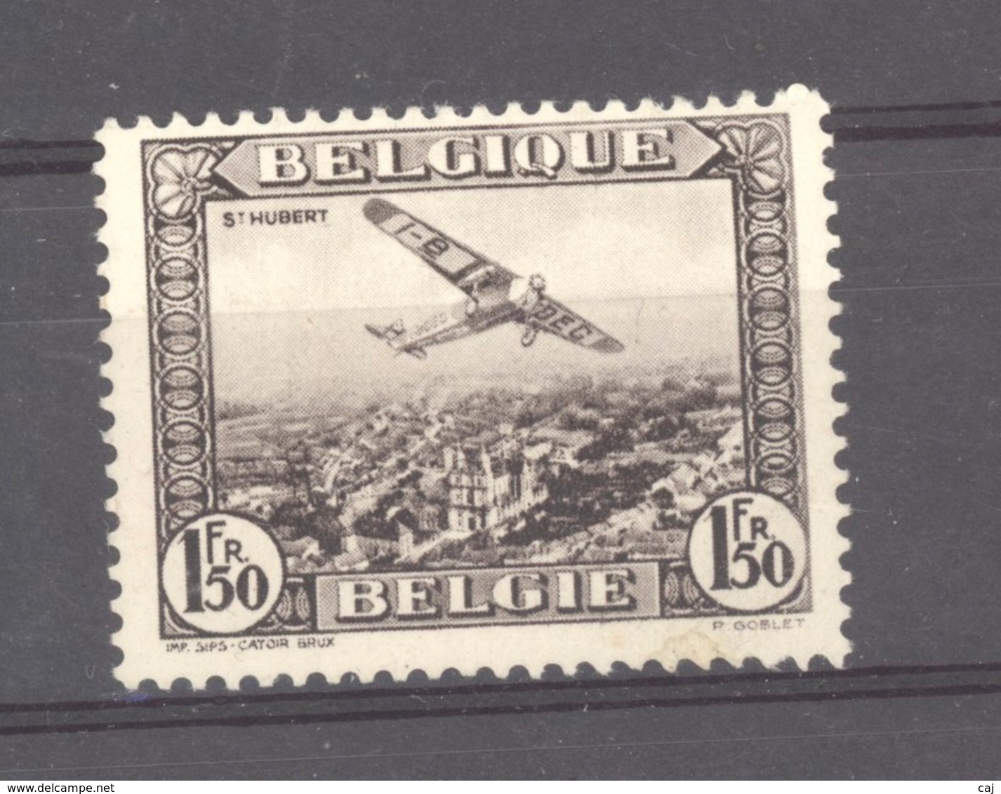 Belgique  -  Avion  :  Yv  2  * - Mint