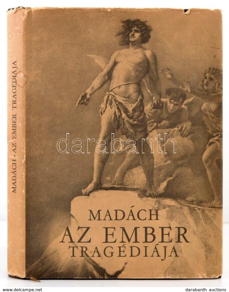 Zichy Mihály által Illusztrált Könyv:   Madách Imre: Az Ember Tragédiája. Bp., 1960, Magyar Helikon. Kiadói Aranyozott E - Non Classés