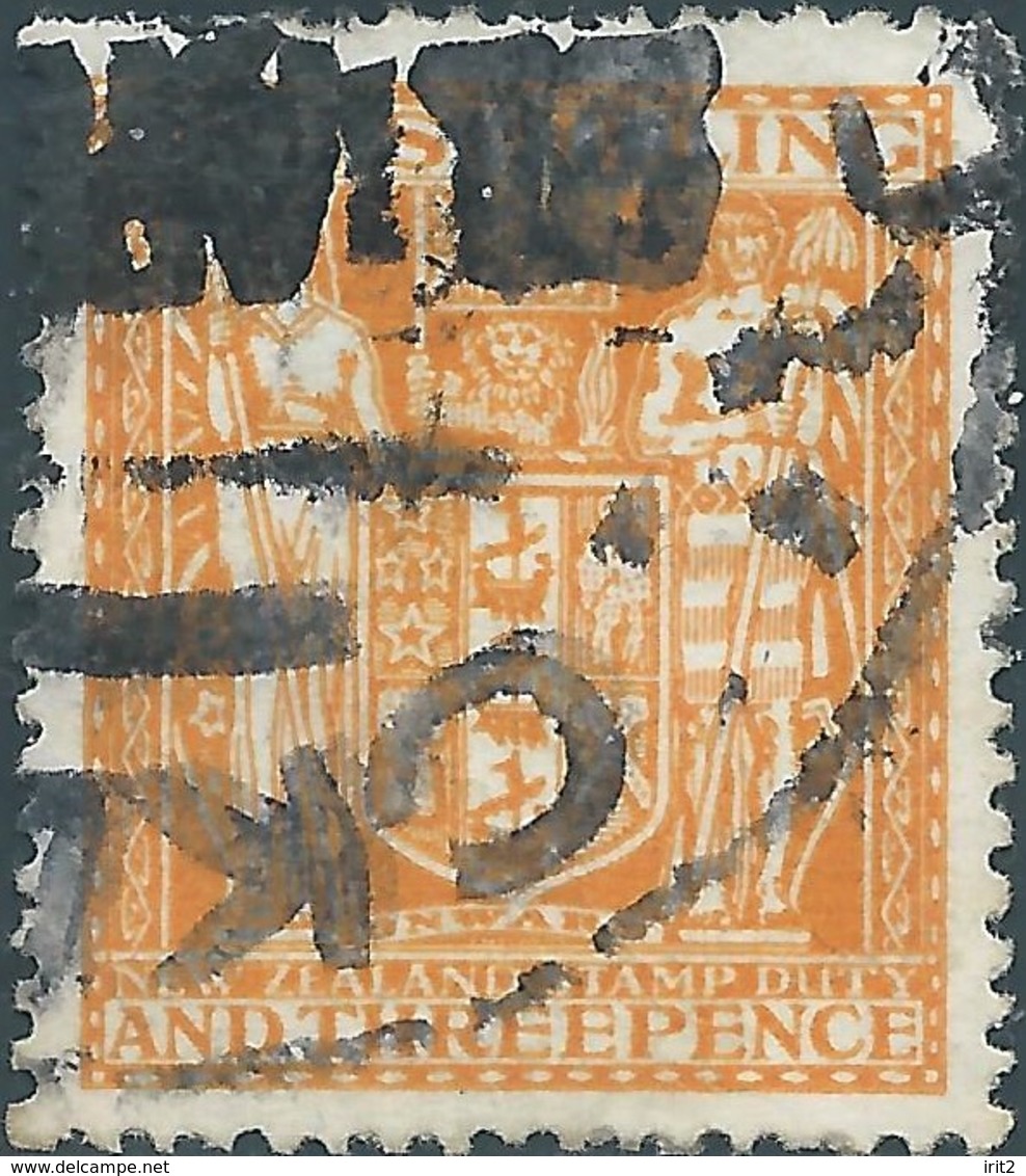 Nuova Zelanda,New Zealand,British Colony 1931 Revenue Stamp Duty 1sh3p - Used - Fiscaux-postaux