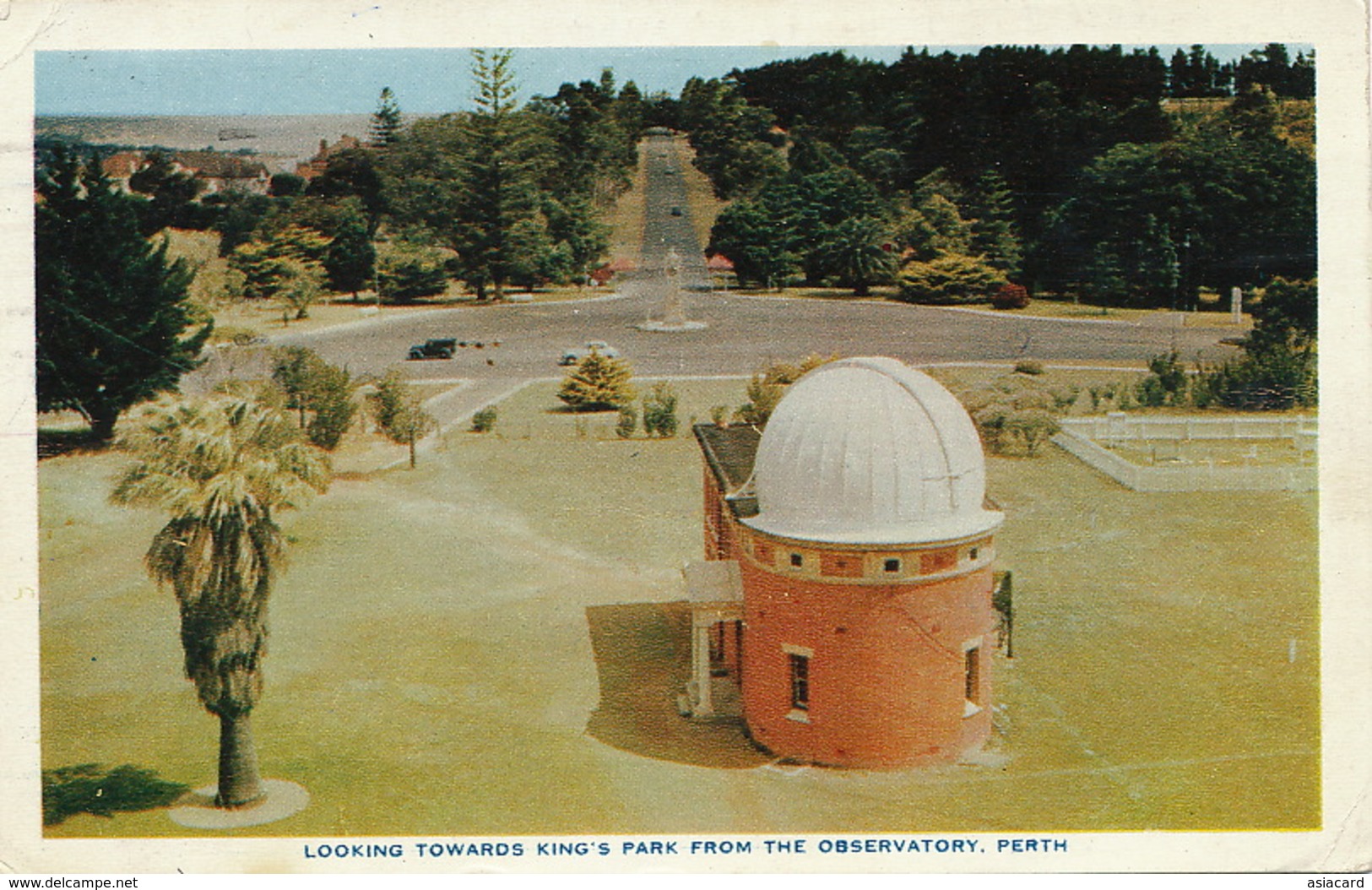 Perth Looking Toward King's Park From Observatory  Ship Mark Petrolier Beauce  Used To St Gingolph 74 - Perth