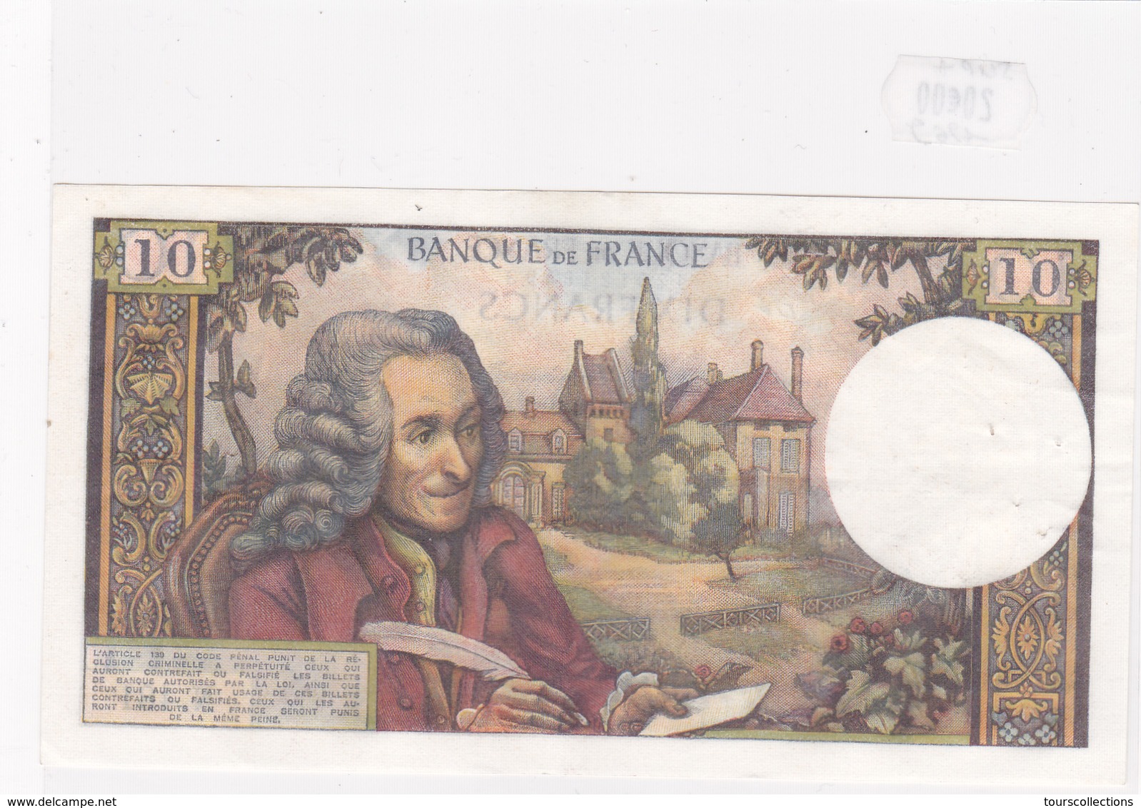 Billet En SUP + Du 10 Francs VOLTAIRE Du 6 MARS 1969 - 18493 Alph N. 481 @ N° Fayette : 62.37 - 10 F 1963-1973 ''Voltaire''