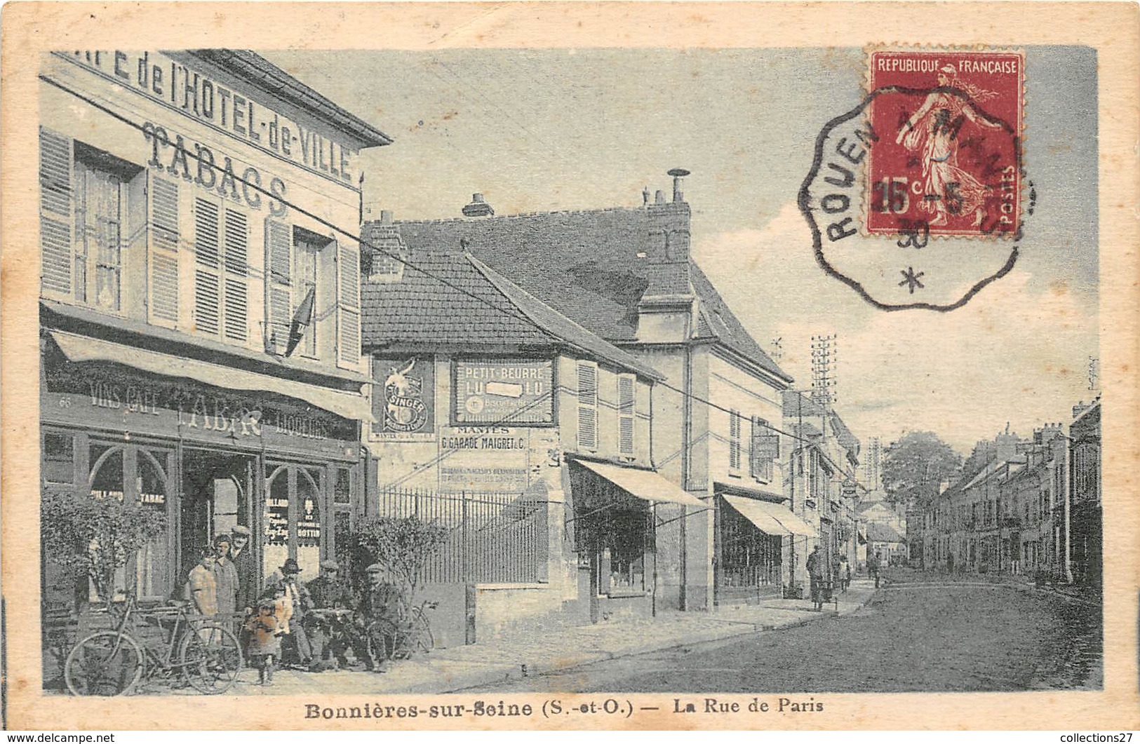 78-BONNIERES-SUR-SEINE-RUE DE PARIS - Bonnieres Sur Seine