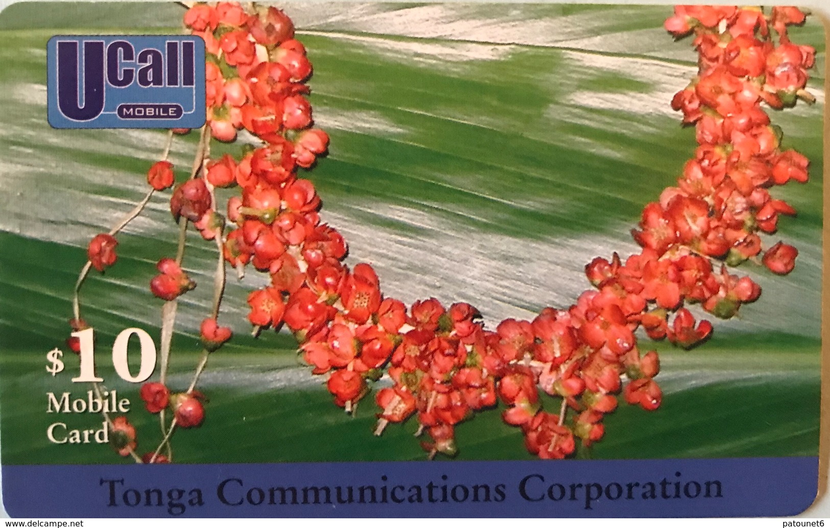 TONGA  -  Prepaid  - TCC - $10 - Tonga