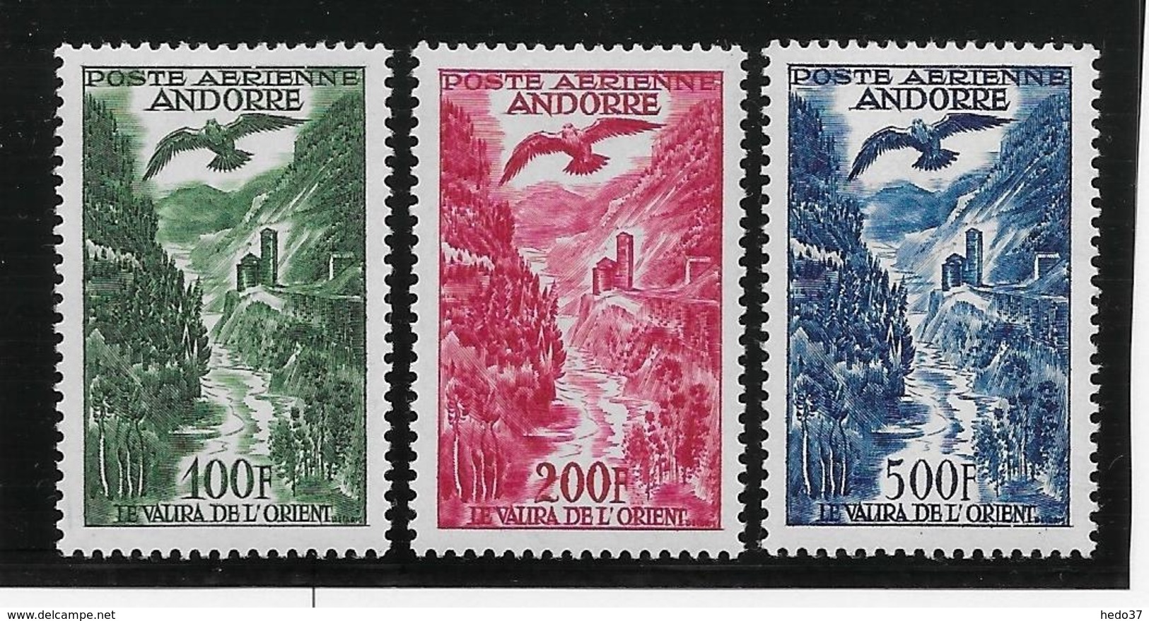 Andorre Poste Aérienne N°2/4 - Neuf * Avec Charnière - TB - Airmail