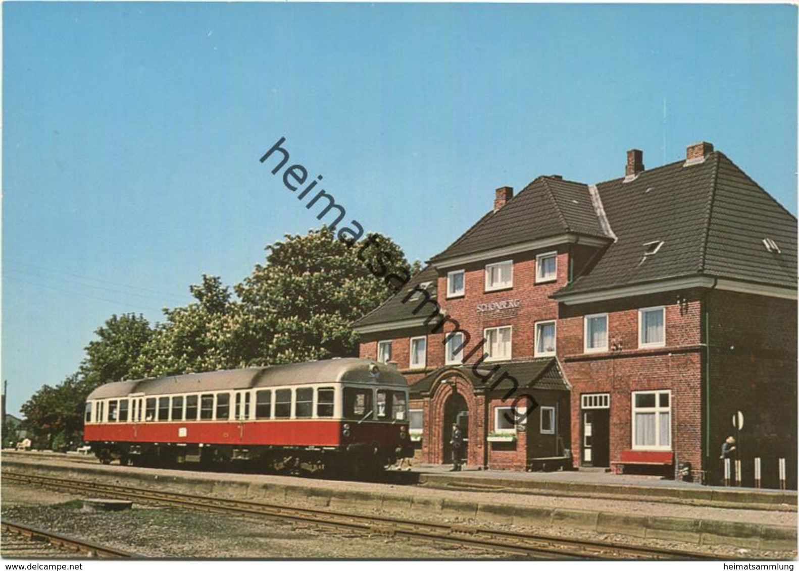 Schönberg - Bahnhof - AK Grossformat - Verlag Mielck O.H.G. Kiel - Schönberg