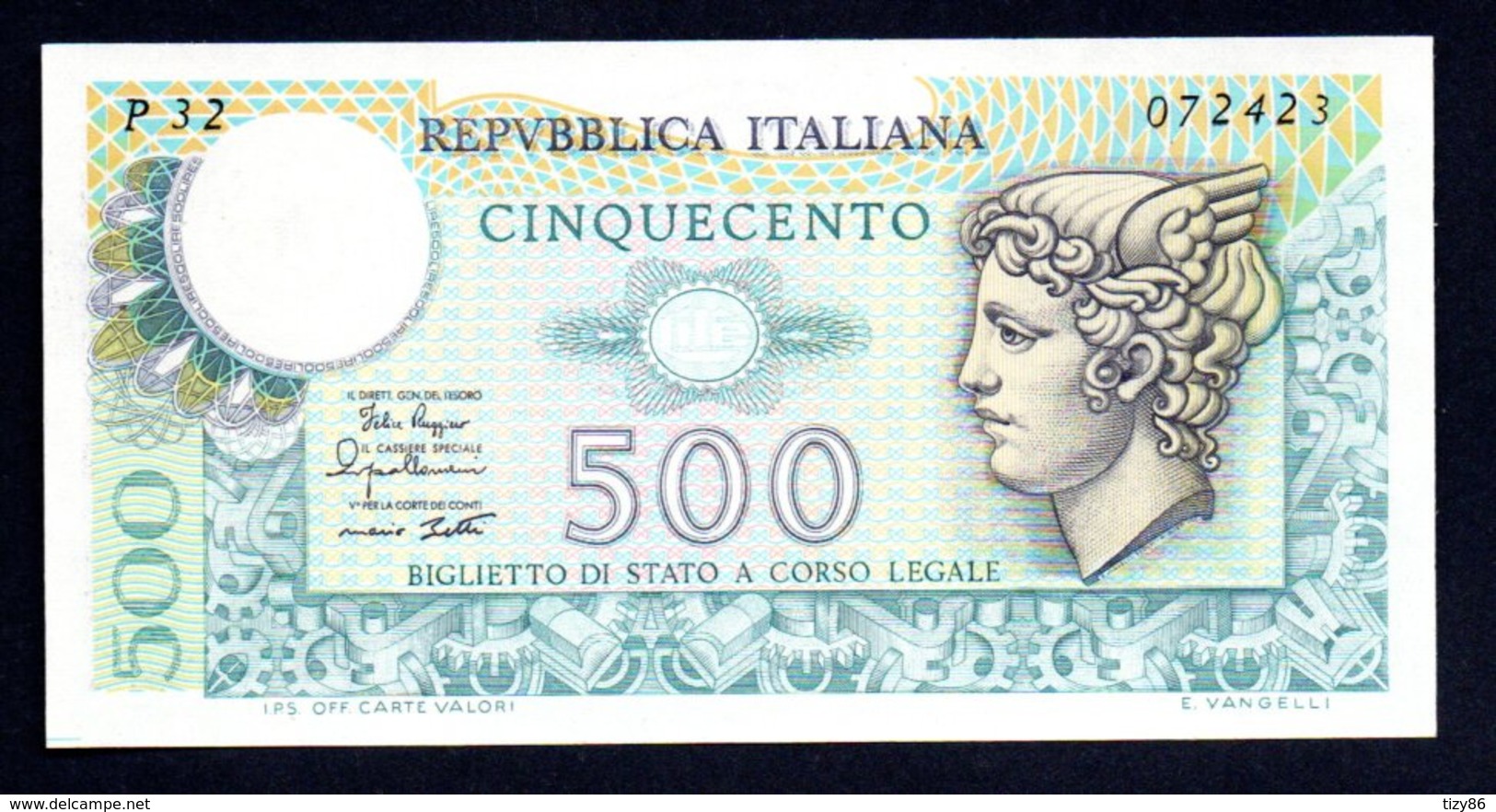 Banconota Italia - 500 Lire Mercurio 2/4/1979 FDS/UNC - 500 Lire