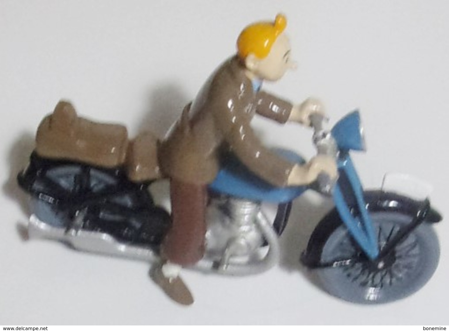 Tintin Dupond Dupont Moto Figurine Pixi  460/2500 - Statues - Metal