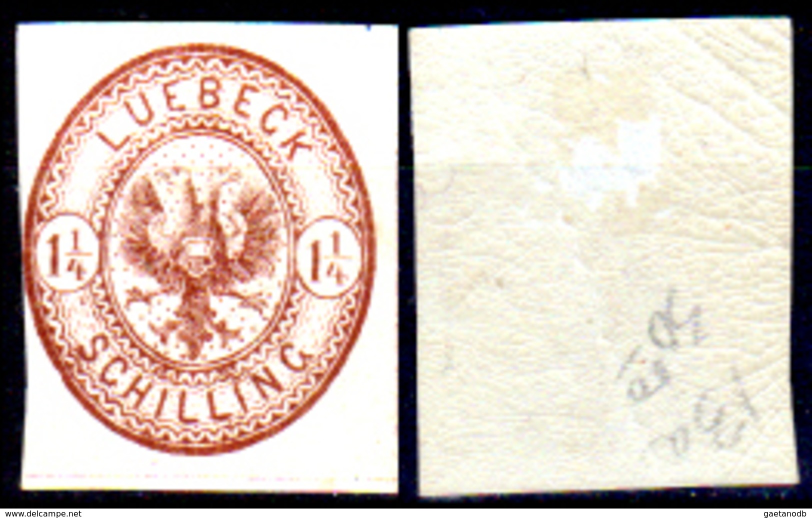 Germania-B-270- Luebeck 1864 (sg) NG - Qualità A Vostro Giudizio. - Lubeck