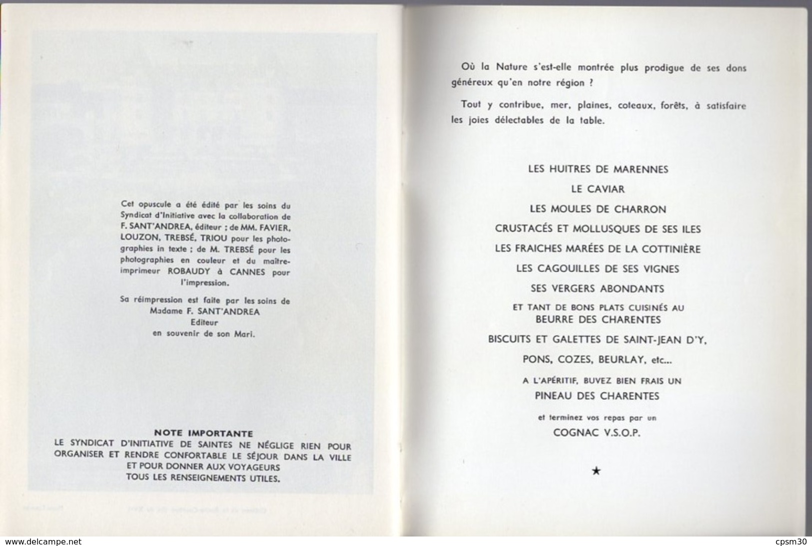 Livre - SAINTES Par Marcel Clouet, édition F. Sant' Andréa, Environ 1970, 52 Pages - Poitou-Charentes