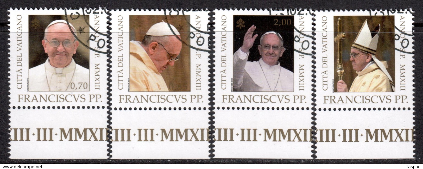 Vatican 2013 Mi# 1766-1769 Used - Pontificate Of Pope Francis - Gebraucht