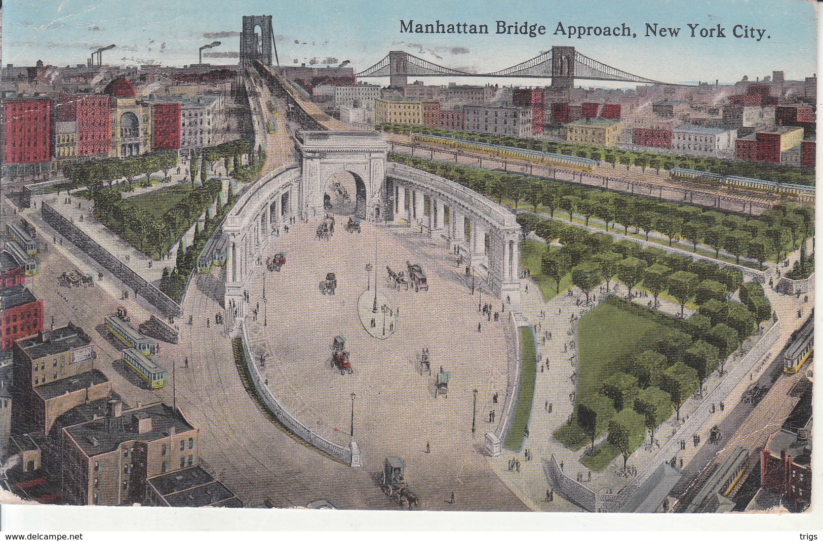 New York City - Manhattan Bridge Approach - Puentes Y Túneles