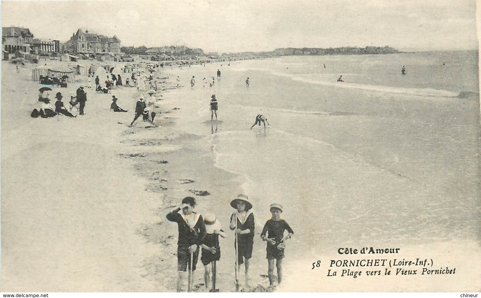 PORNICHET LA PLAGE VERS LE VIEUX PORNICHET - Pornichet