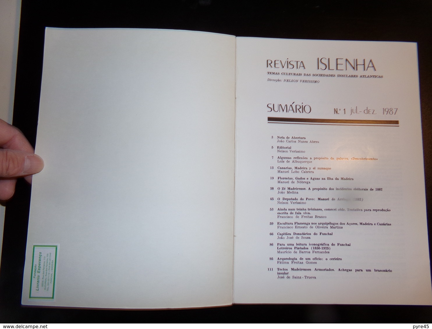 Islenha , Revue N° 1, 1987, 124 Pages ( Couverture Abîmée ) - [2] 1981-1990
