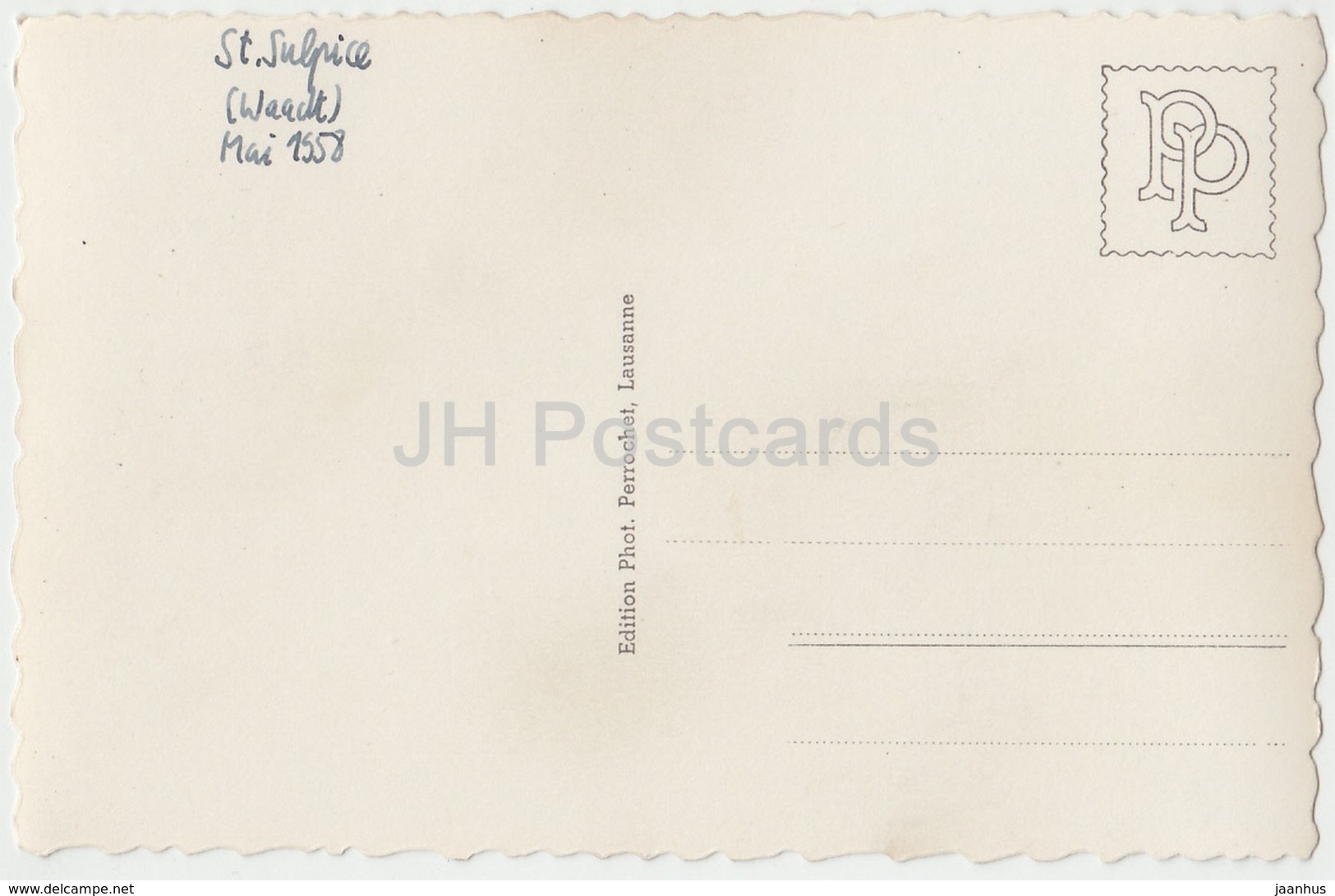 St. Sulpice - 888 - Switzerland - 1958 - Used - Saint-Sulpice