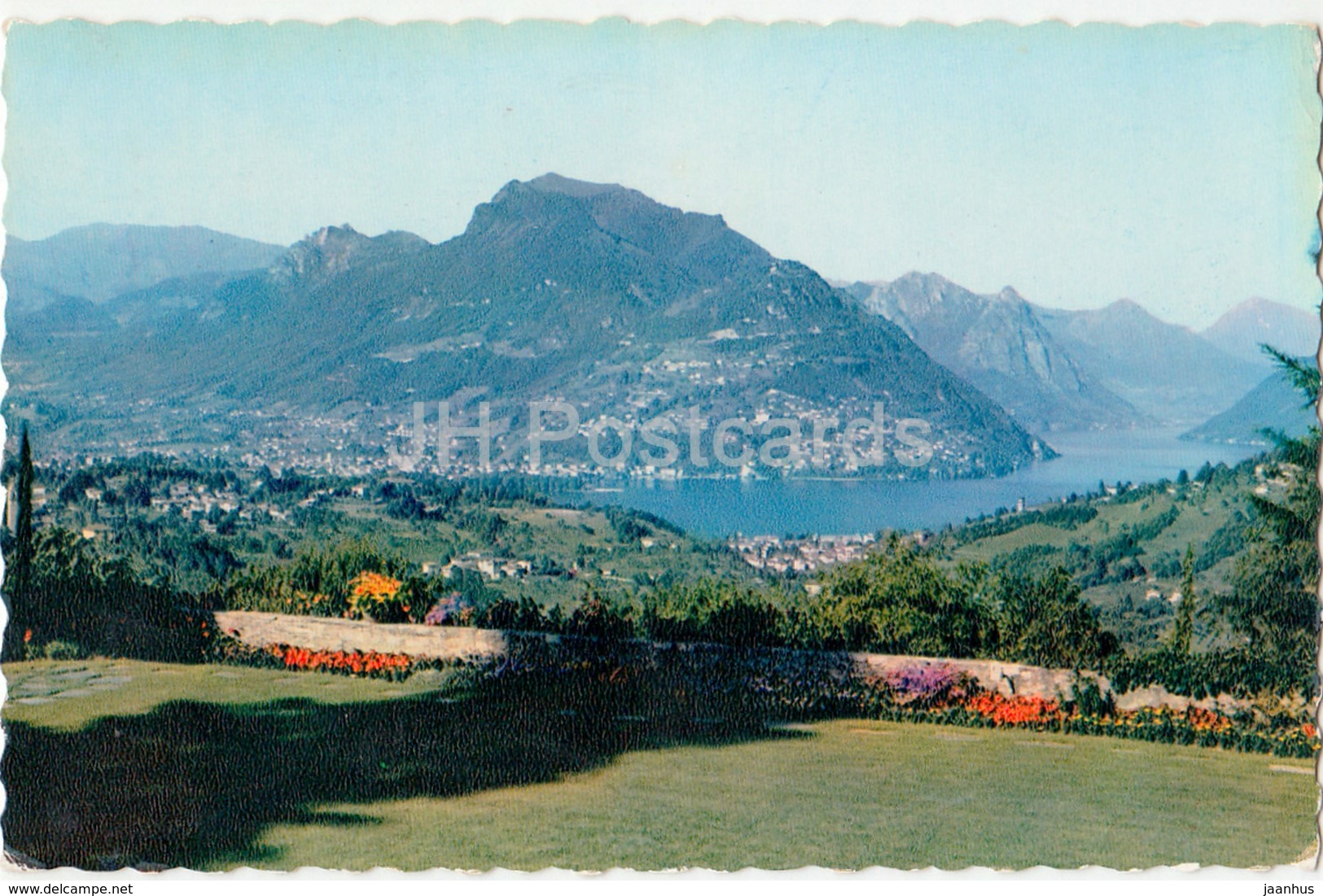 Lugano - Monte Bre E Valsolda Da Montagnola - 1196 - Switzerland - 1960 - Used - Montagnola
