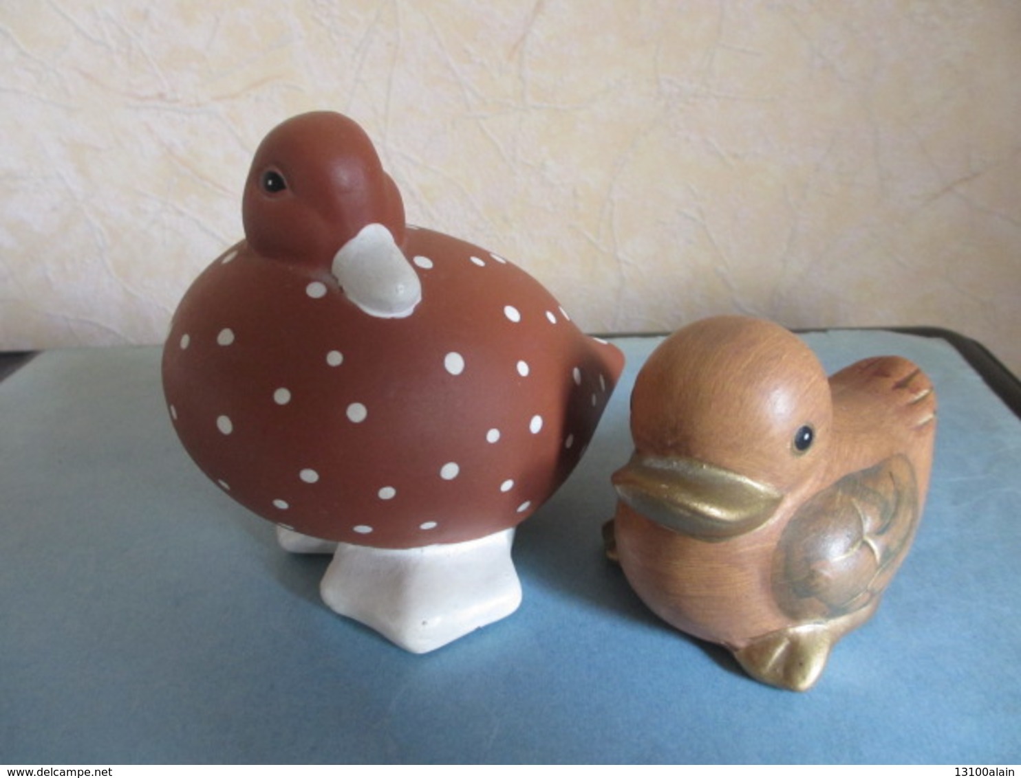 LOT 2 CANARDS FIGURINES OISEAUX COLLECTION - Oiseaux - Canards