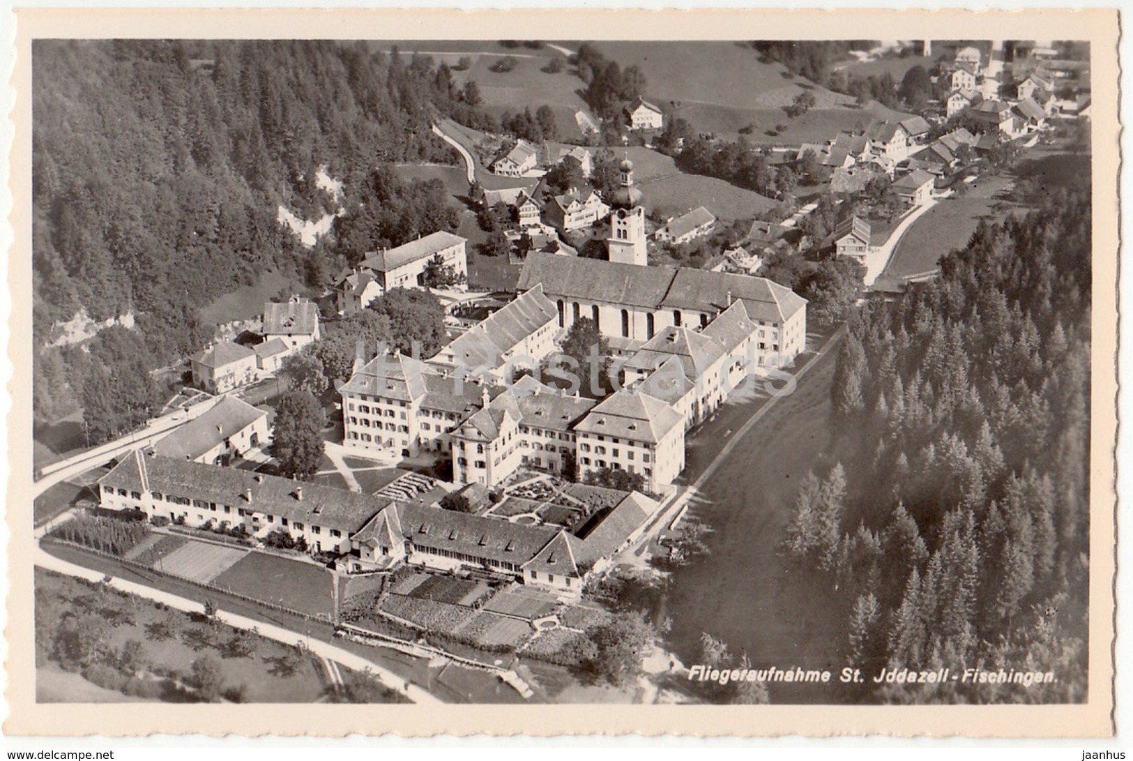 Fliegeraufnahme St. Iddazell - Fischingen - 845 - Switzerland - Old Postcard - Unused - Fischingen