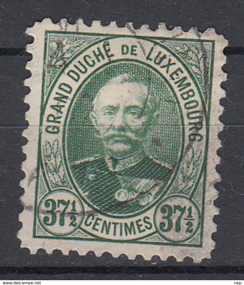 LUXEMBURG - Michel - 1891 - Nr 62 D - Gest/Obl/Us - 1891 Adolfo De Frente