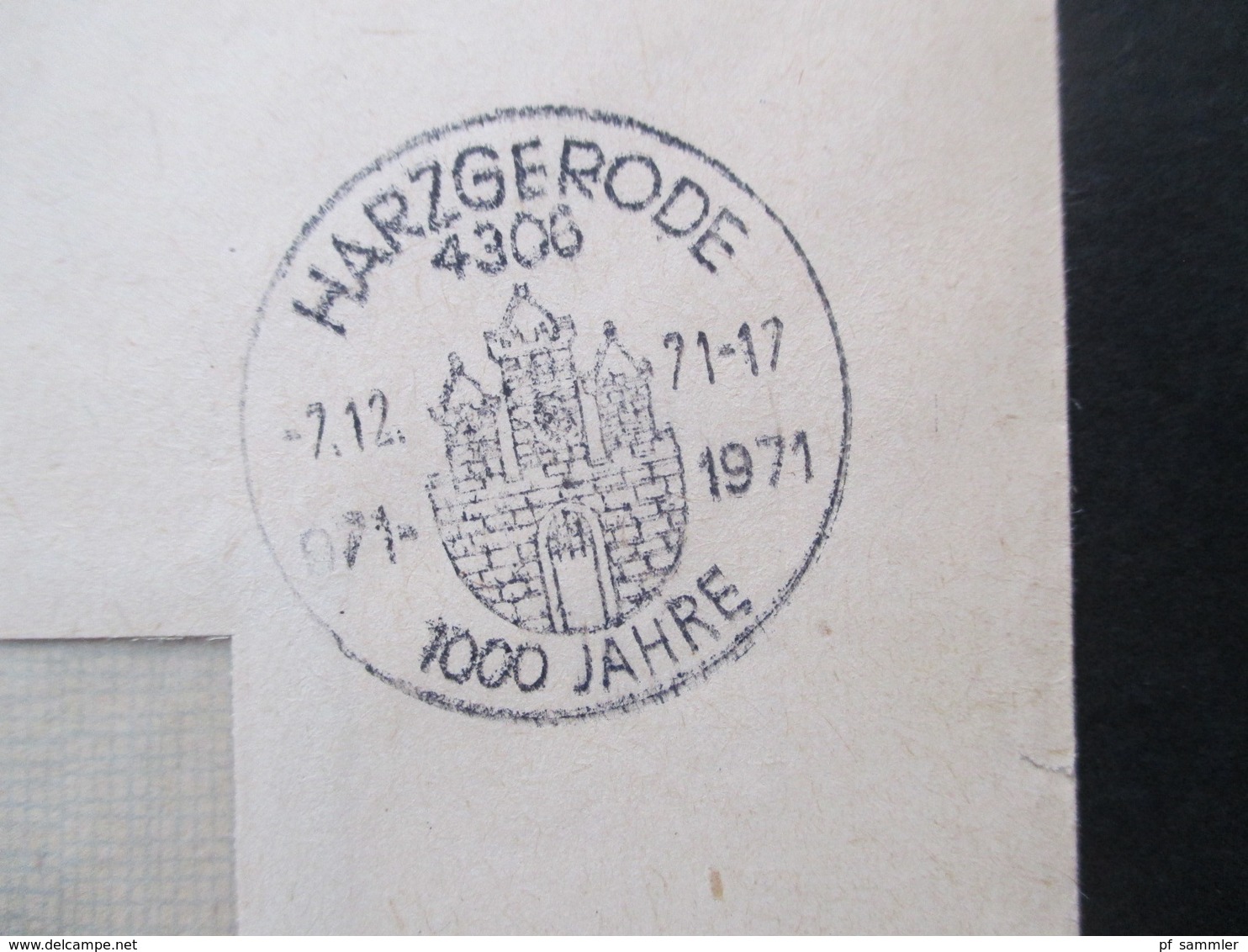 DDR 1971 ZKD VEB Metallgußkombinat Leipzig 4306 Harzgerode Mit SST Harzgerode 1000 Jahre - Covers & Documents