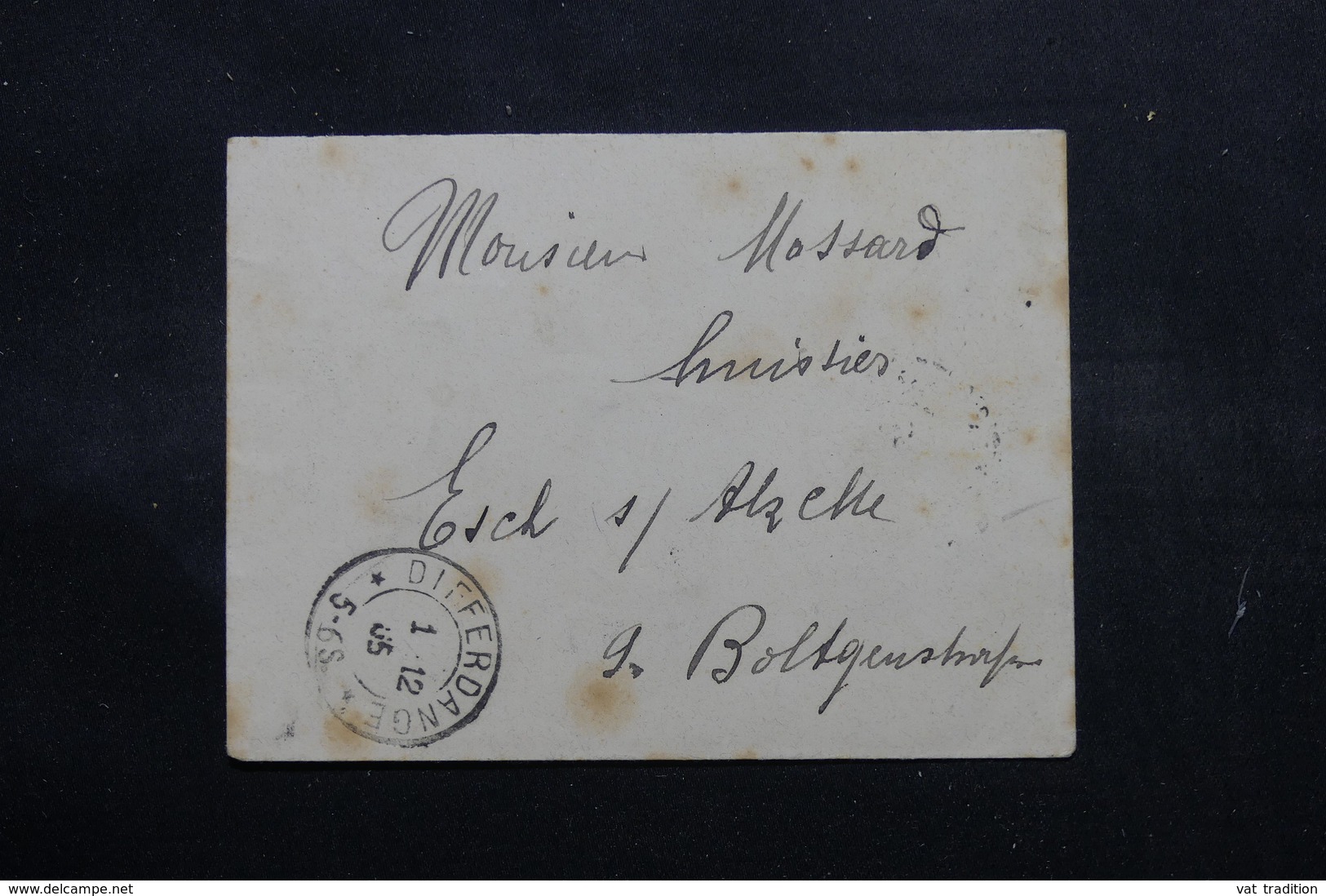 LUXEMBOURG - Enveloppe De Differdange Pour Esch En 1895, Affranchissement Plaisant - L 55061 - 1895 Adolphe De Profil