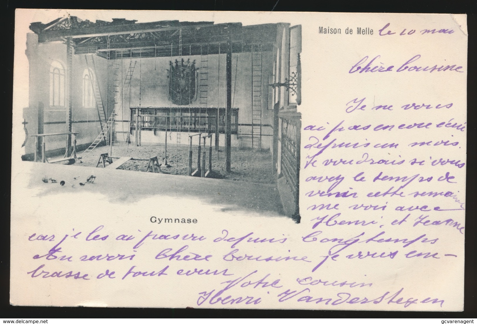 MAISON DE MELLE  GYMNASE 1900 -- 2 AFBEELDINGEN - Melle