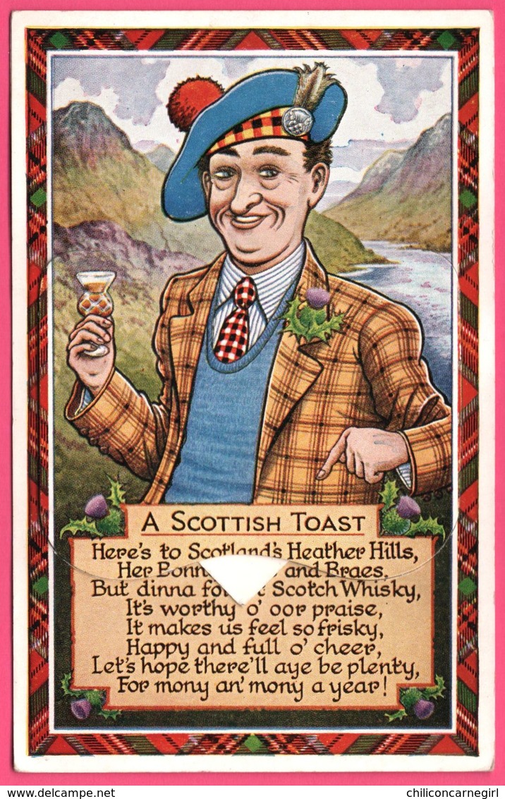 Cp Système 12 Vues Lossiemouth - Leporello - A Scottish Toast - Ecossais - Edit. J.B. WHITE Ltd - Multivues - Moray