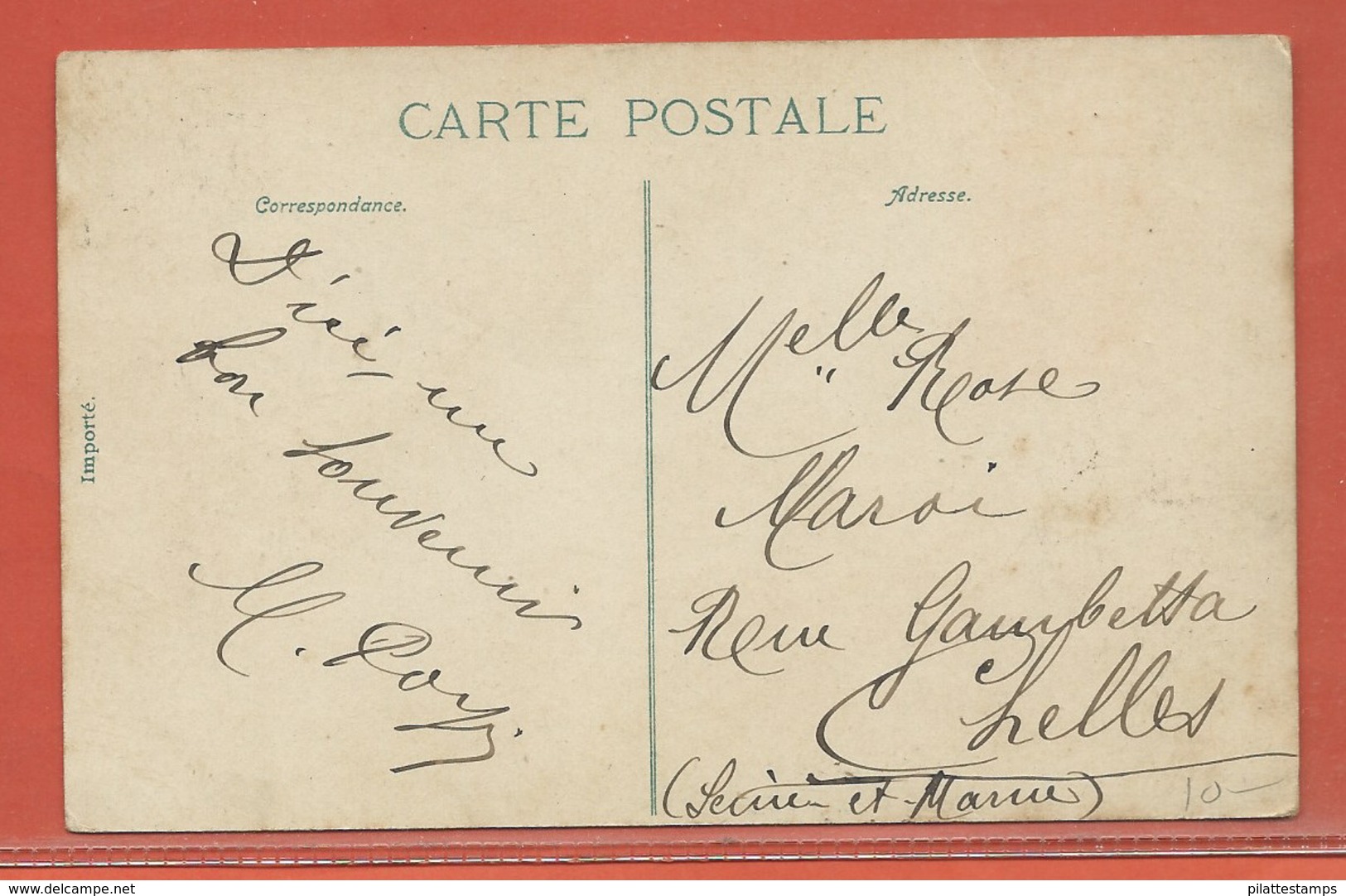 MONACO CARTE POSTALE AFFRANCHIE POUR CHELLES FRANCE - Briefe U. Dokumente