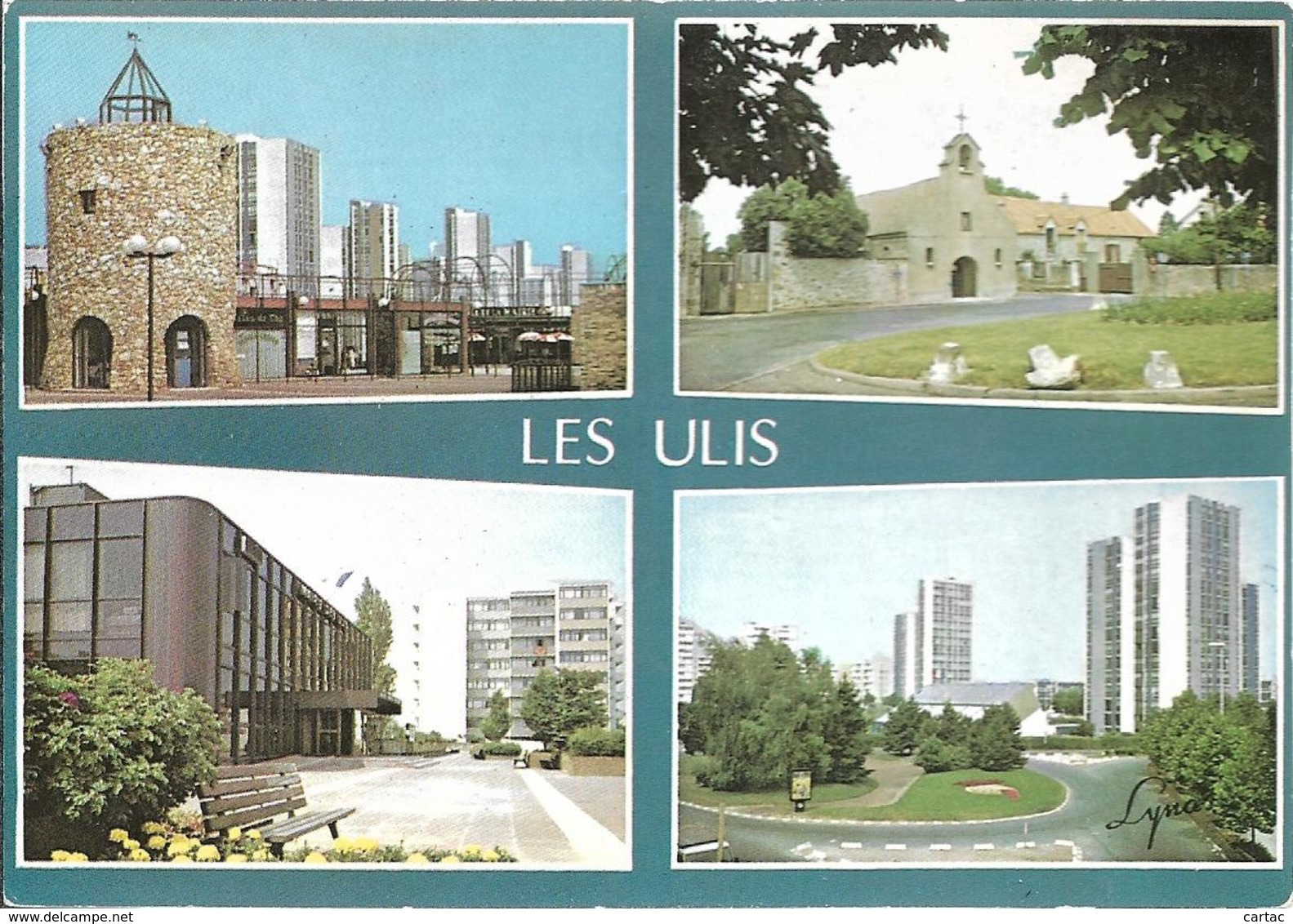 D91 - LES ULIS-DONJON DE L'ESPLANADE DE LA REPUBLIQUE/CHAPELLE MONTJAY/HÔTEL DE VILLE/PLACE DE BERRY-CPSM Multivues (4) - Les Ulis