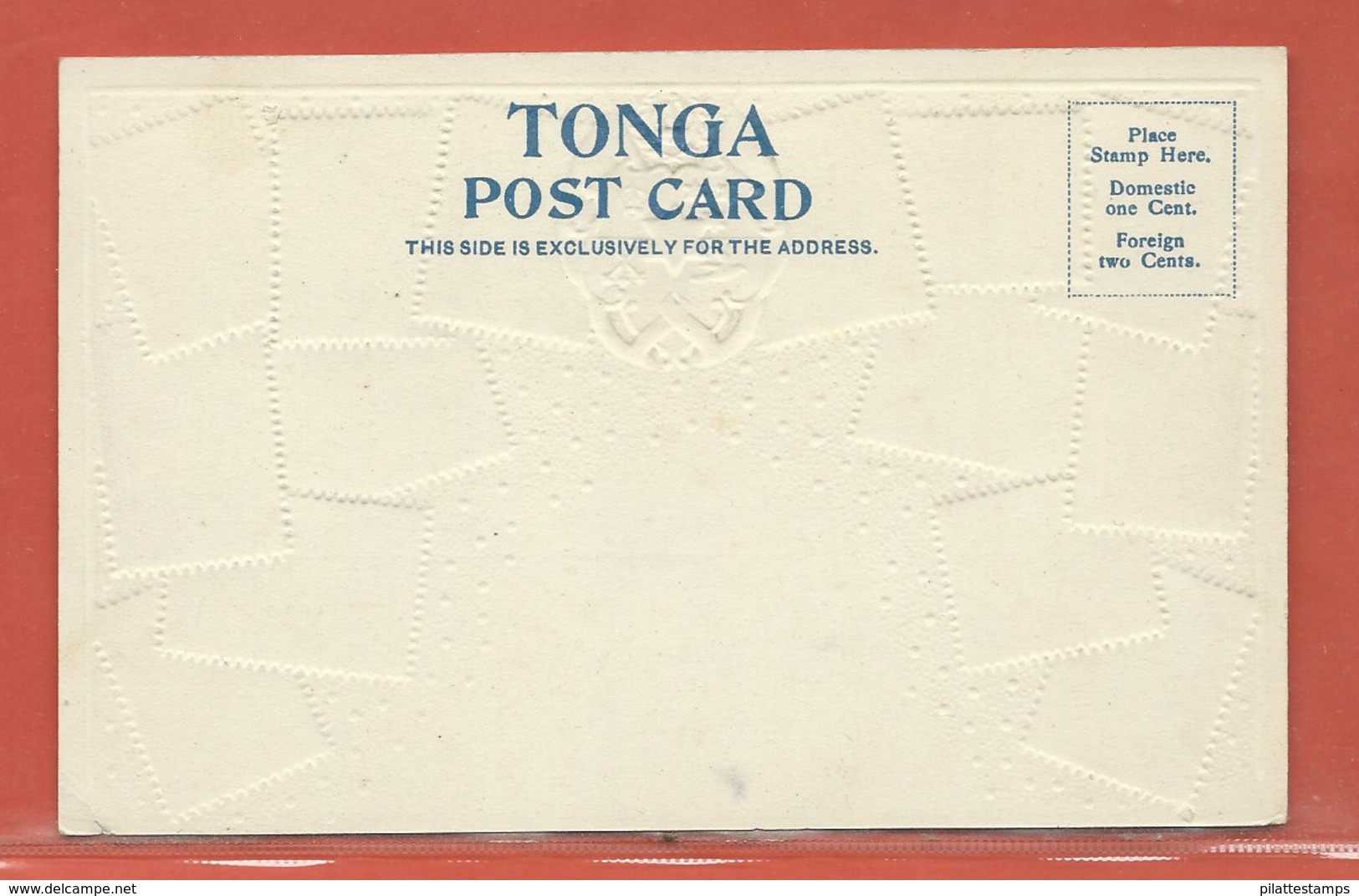 TONGA CARTE POSTALE ILLUSTREE TIMBRES - Tonga (...-1970)