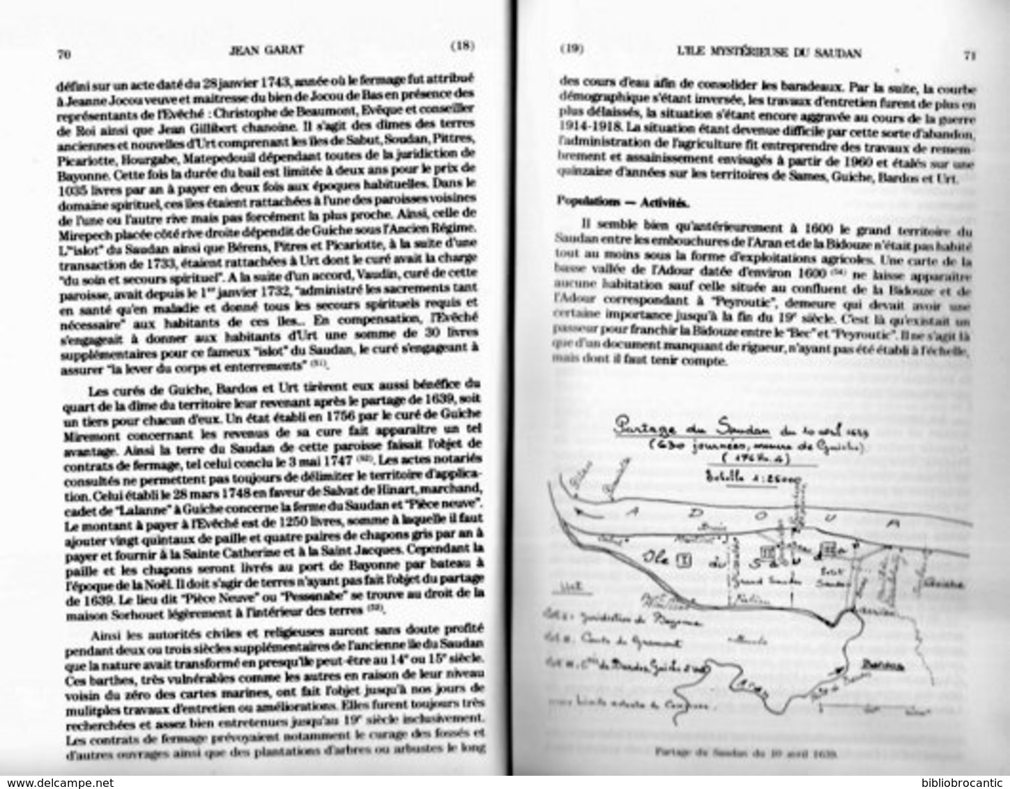 " L'ILE MYSTERIEUSE DU SAUDAN Et L'EMPRISE BAYONNAISE SUR LE BAS-ADOUR " Par J.ean GARAT - Pays Basque