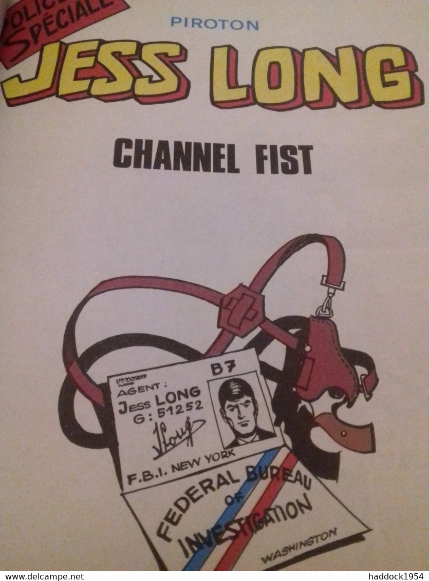 Channel Fist PIROTON Dupuis 1990 - Jess Long