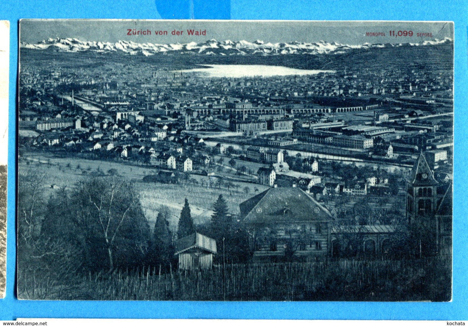 NY356, Zürich Von Der Wald, 11.099, Circulée 1907 - Wald