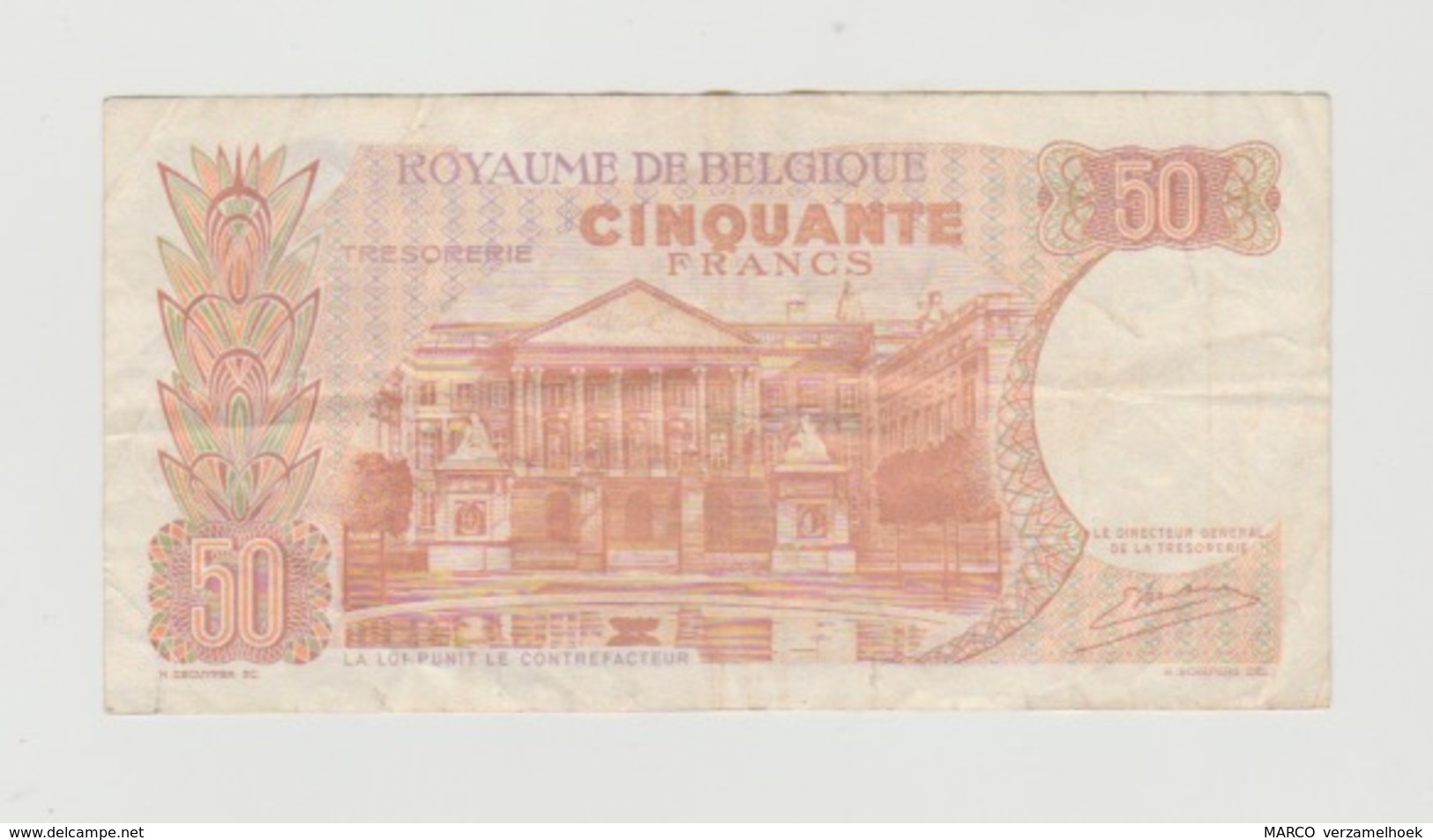 Used Banknote Belgie-belgique 50 Frank 1966 - Andere & Zonder Classificatie