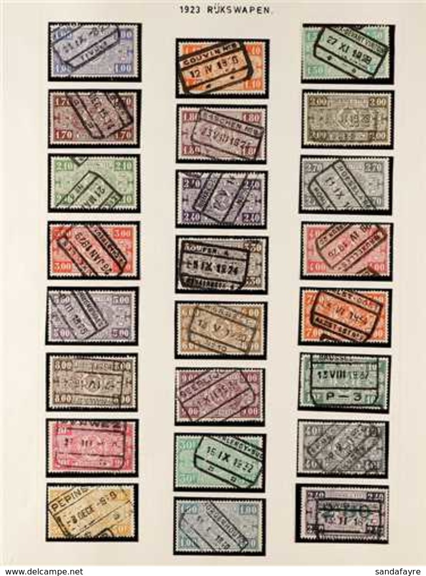 RAILWAY PARCELS 1882-1957 FINE USED COLLECTION In Hingeless Mounts On Leaves, All Different, Includes 1923-31 Set, 1940  - Other & Unclassified