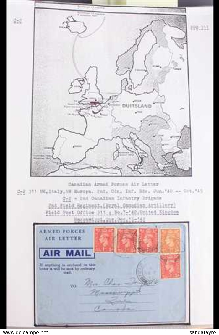 WWII FIELD POST OFFICES COVERS & CARDS COLLECTION. 1939-1945. A Fascinating Collection Of WWII Covers, Cards, Postcards  - Other & Unclassified