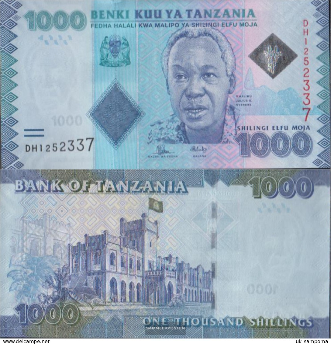 Tanzania Pick-number: 41b Uncirculated 2015 1.000 Shilingi - Tanzanie