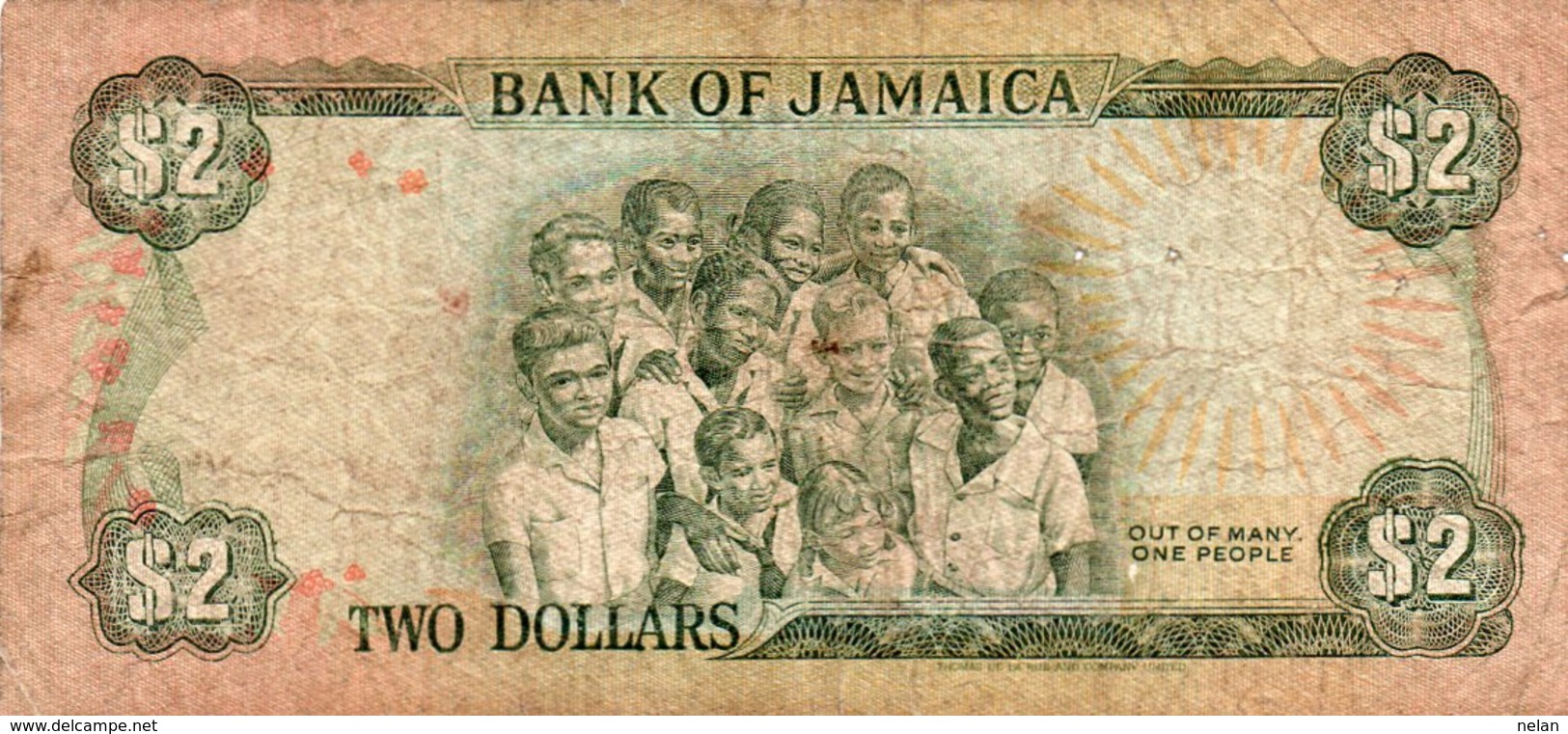 JAMAICA-GIAMAICA  2 DOLLAR 1990 P-69 CIRCOLATED - Jamaica