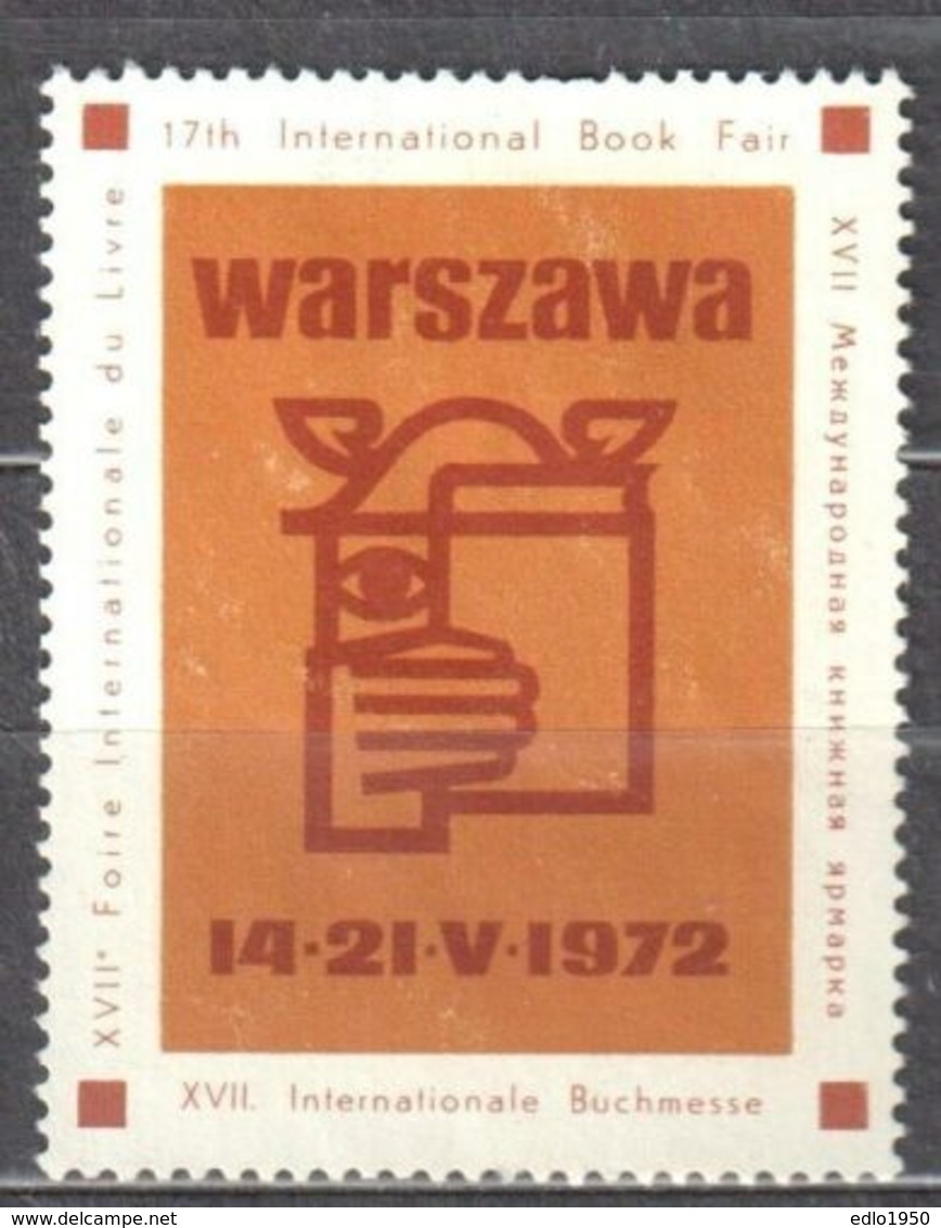 Poland 1972 - Label - 17th International Book Fair - Unused - Unclassified