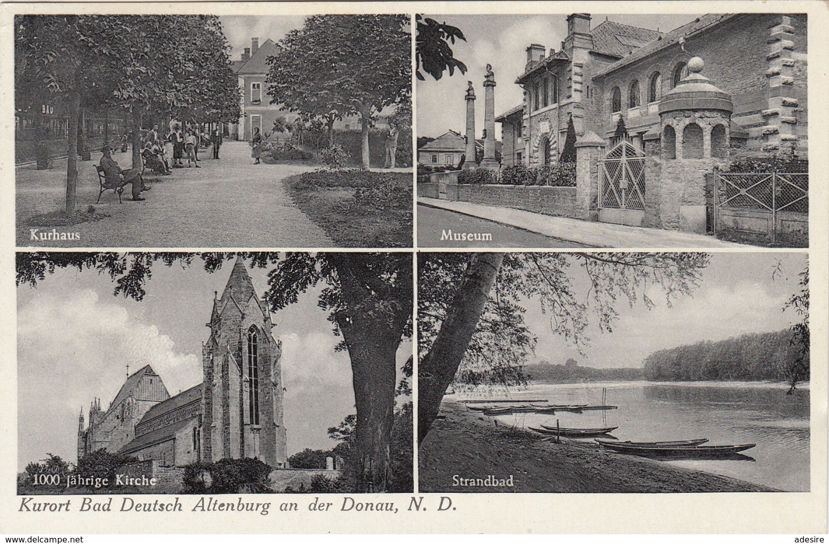 BAD DEUTSCH ALTENBURG An Der Donau N.D., 4 Bilderkarte Gel.1940? - Bad Deutsch-Altenburg