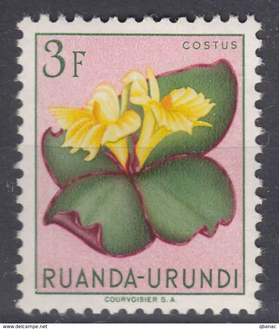 Ruanda-Urundi 1953 Flowers Mi#145 Mint Hinged - Unused Stamps