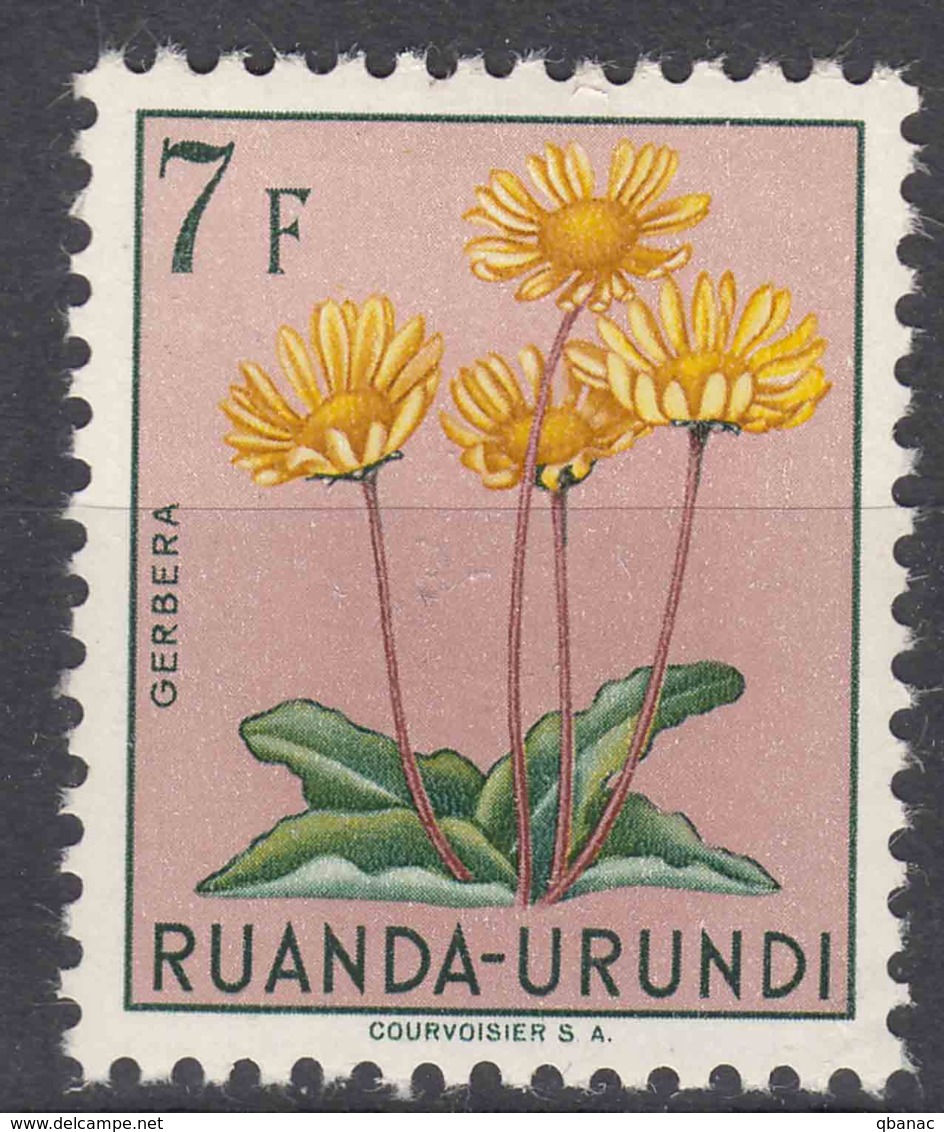 Ruanda-Urundi 1953 Flowers Mi#148 Mint Hinged - Ongebruikt