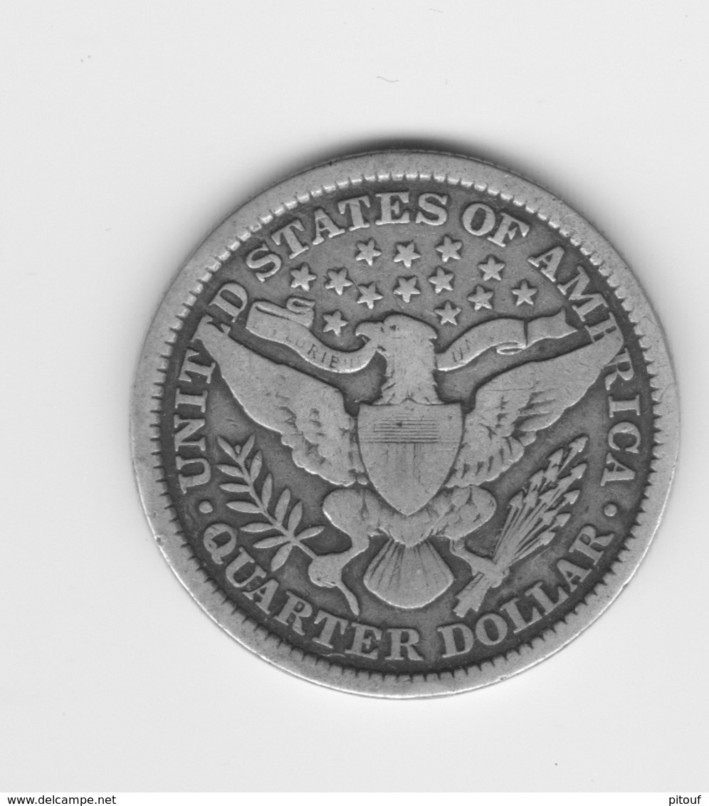 Très Beau Quart De Dollar US 1895   TTB - 1892-1916: Barber