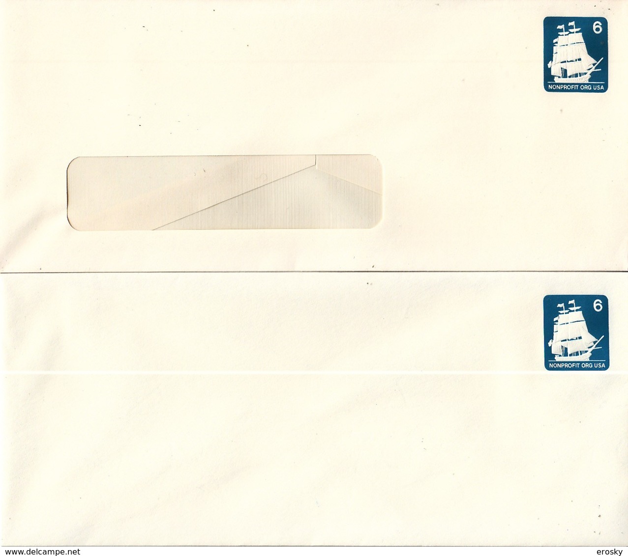 E162 - ETATS UNIS USA ENTIER ENVELOPE NON PROFIT VOILIER ( Registered Shipment Only ) - 1981-00