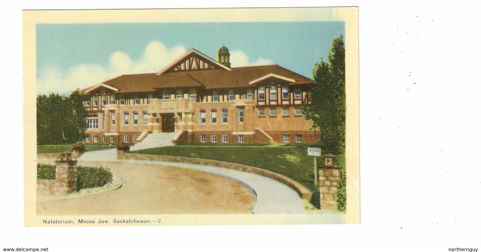 MOOSE JAW, Saskatchewan, Canada, Natatorium, Old PECO White Border Postcard - Other & Unclassified