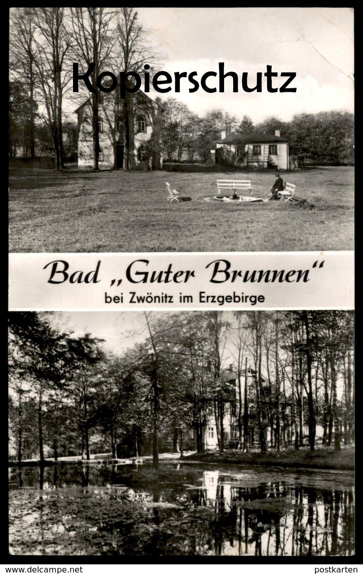 ÄLTERE POSTKARTE BAD GUTER BRUNNEN BEI ZWÖNITZ ERZGEBIRGE Sachsen Postcard AK - Zwönitz