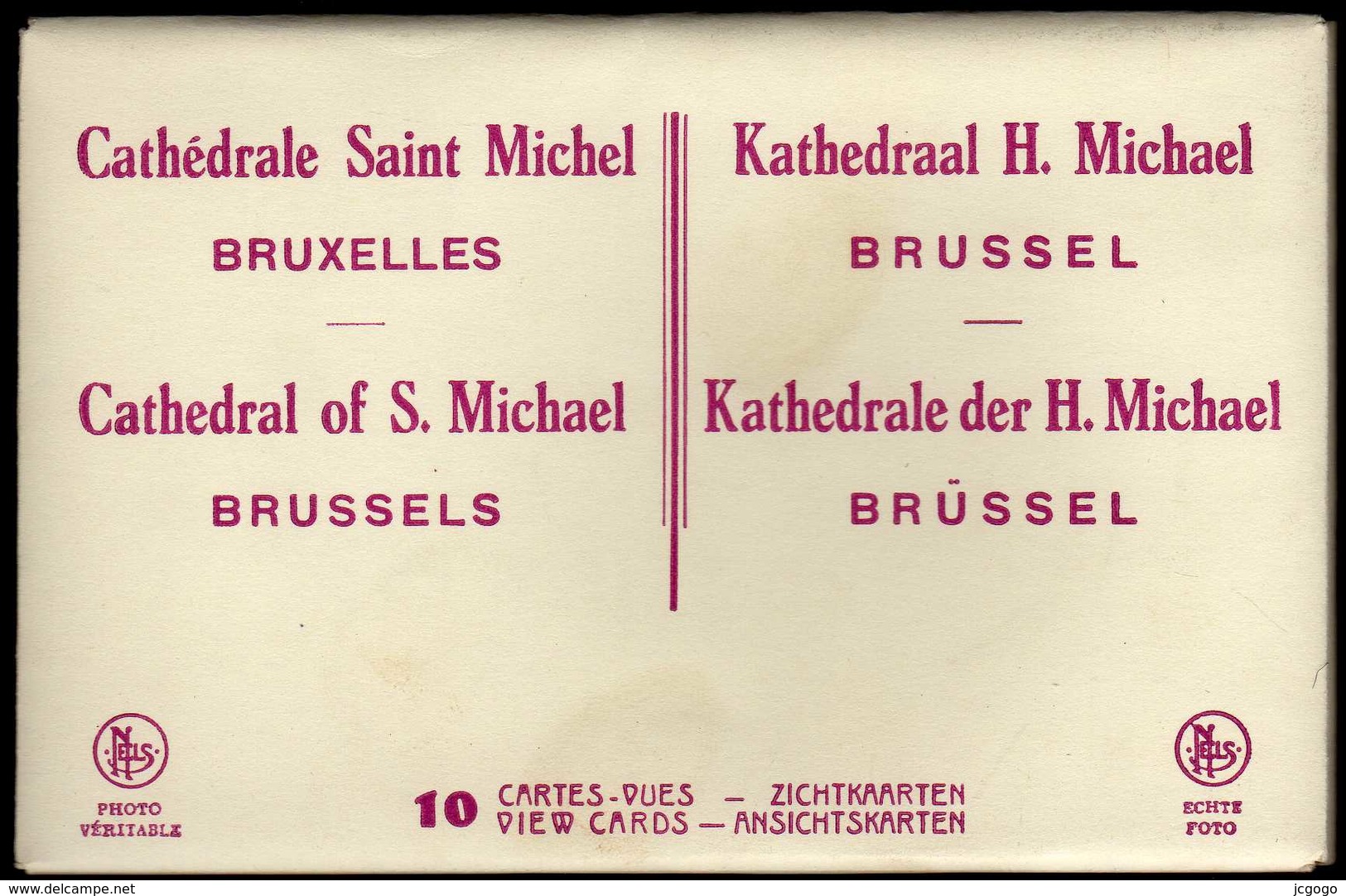 CARNET 10 Cartes Photos.   Cathédrale Saint Michel BRUXELLES  Ed. NELS - Lotti, Serie, Collezioni
