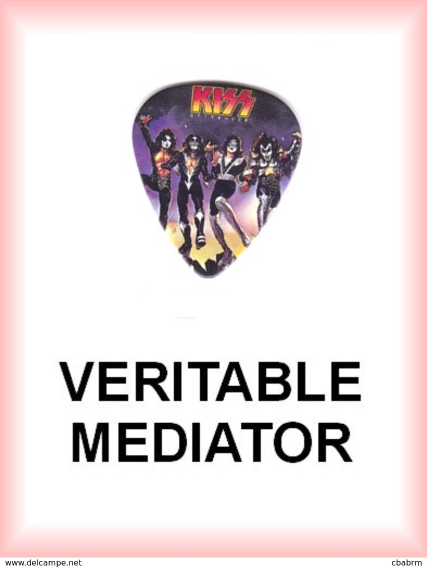 KISS MEDIATOR Medium PLECTRUM Guitar Pick (groupe) - Accessoires, Pochettes & Cartons