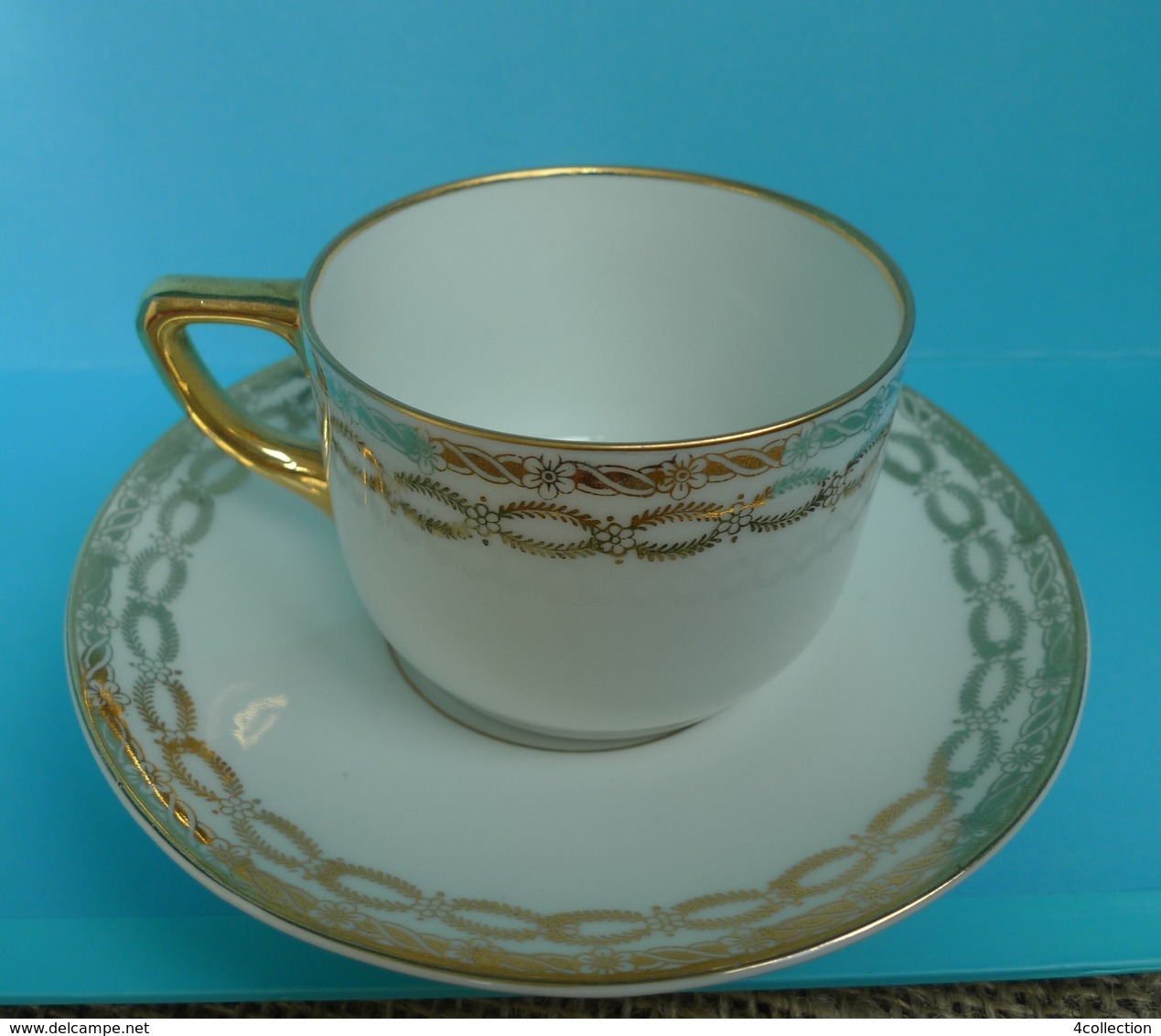 VTG Pottery Hutschenreuther LHS Selb Lidkoping Alp Porcelain Cup Saucer 2 Marks - Other & Unclassified